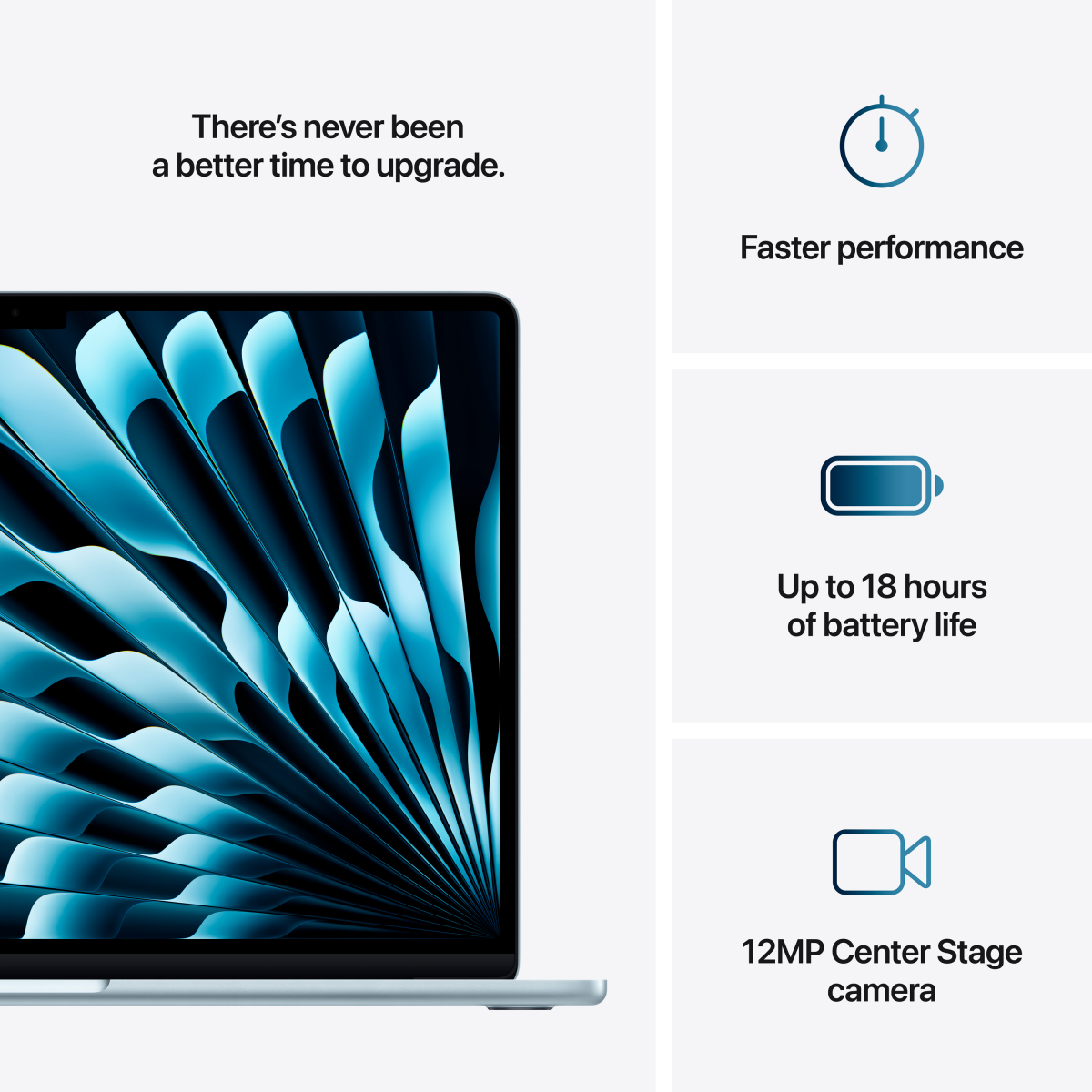 Apple MacBook Air 15.3: SKY BLUE/M4 10C CPU/10C GPU/16GB/256GB-CRO