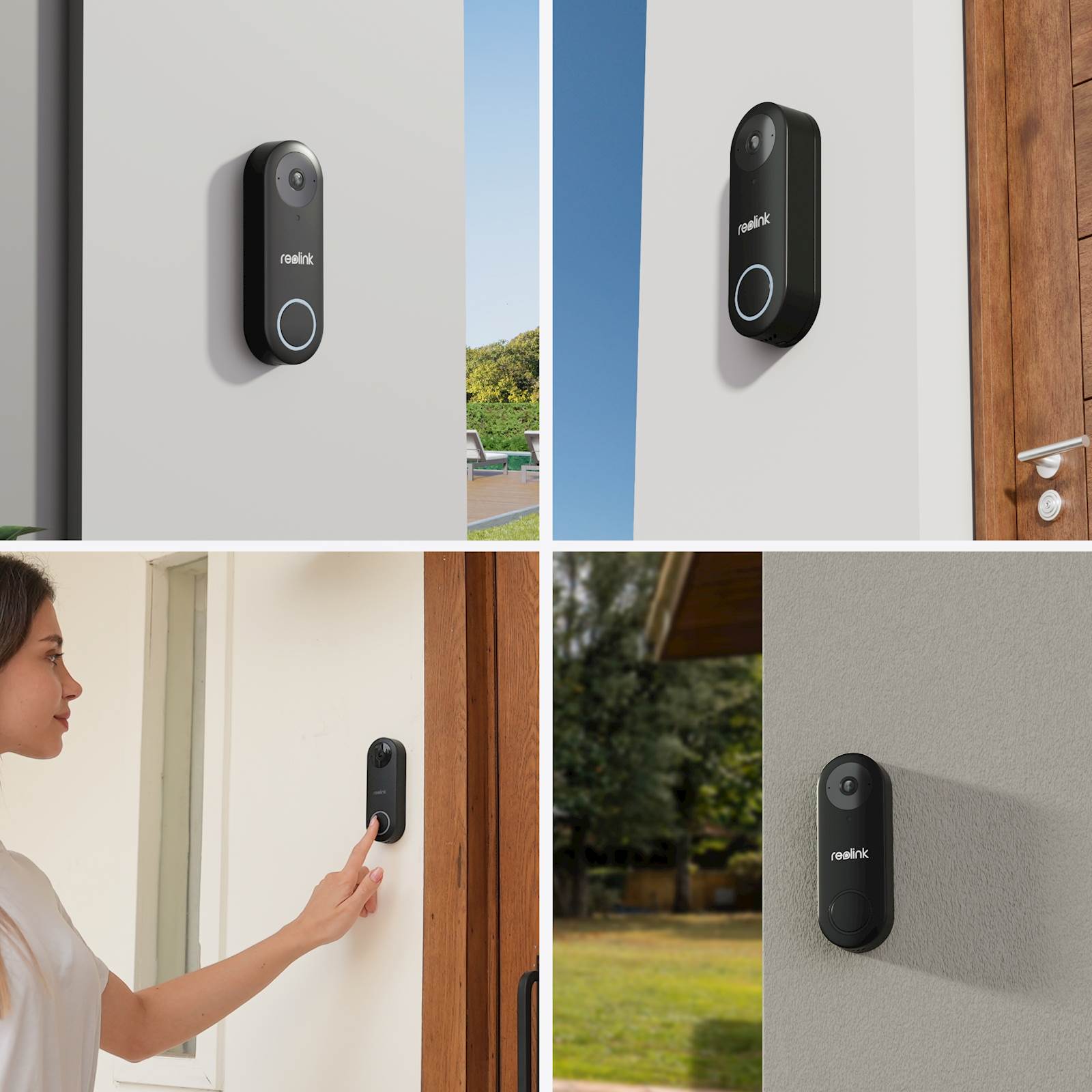 Smart Reolink 2K+ žičana WiFi kamera/zvono za vrata sa zvonom D340W