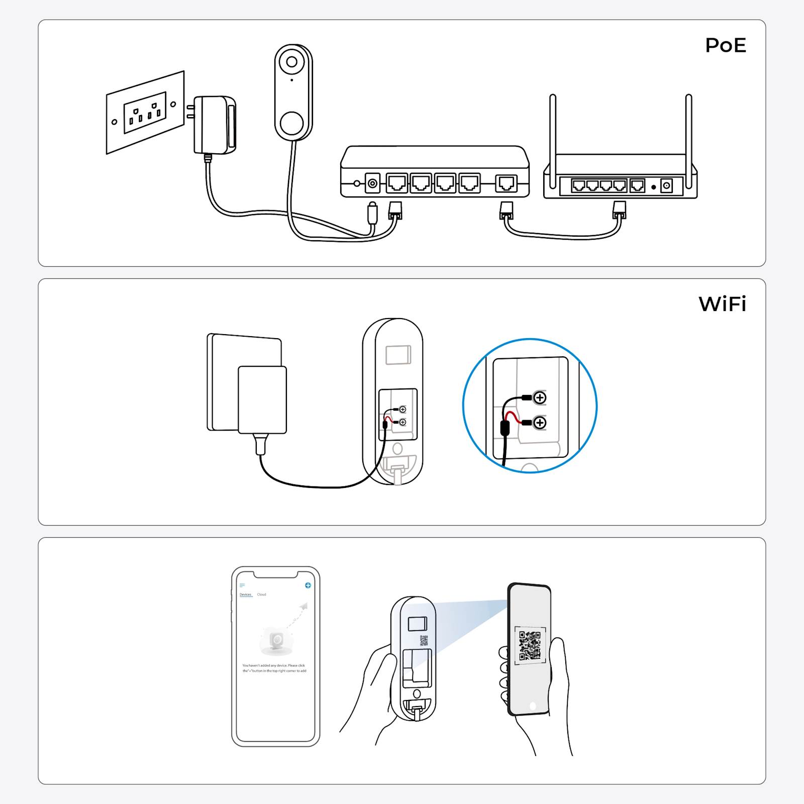 Smart Reolink 2K+ žičana WiFi kamera/zvono za vrata sa zvonom D340W