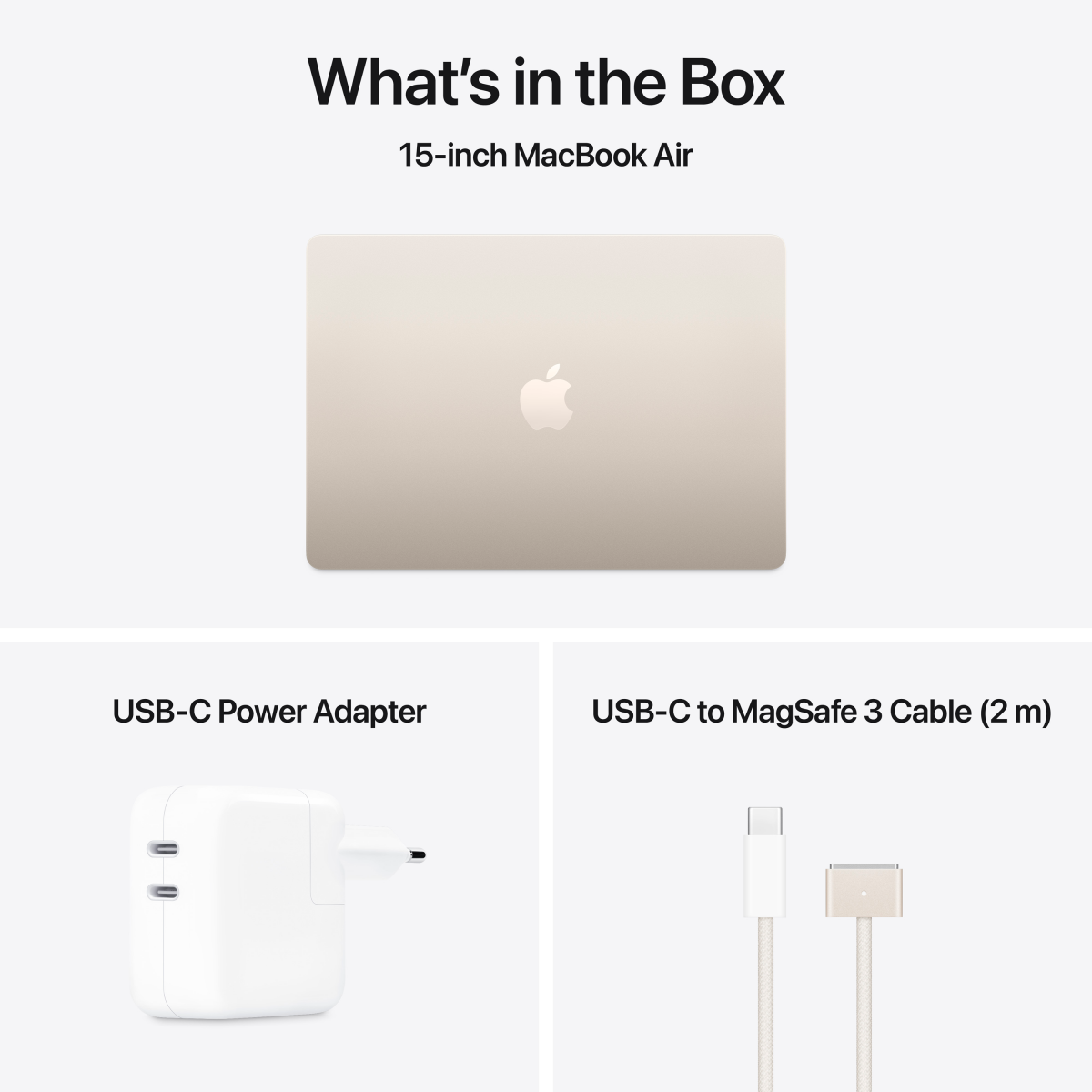Apple MacBook Air 15.3: STARLIGHT/M4 10C CPU/10C GPU/16GB/256GB-CRO