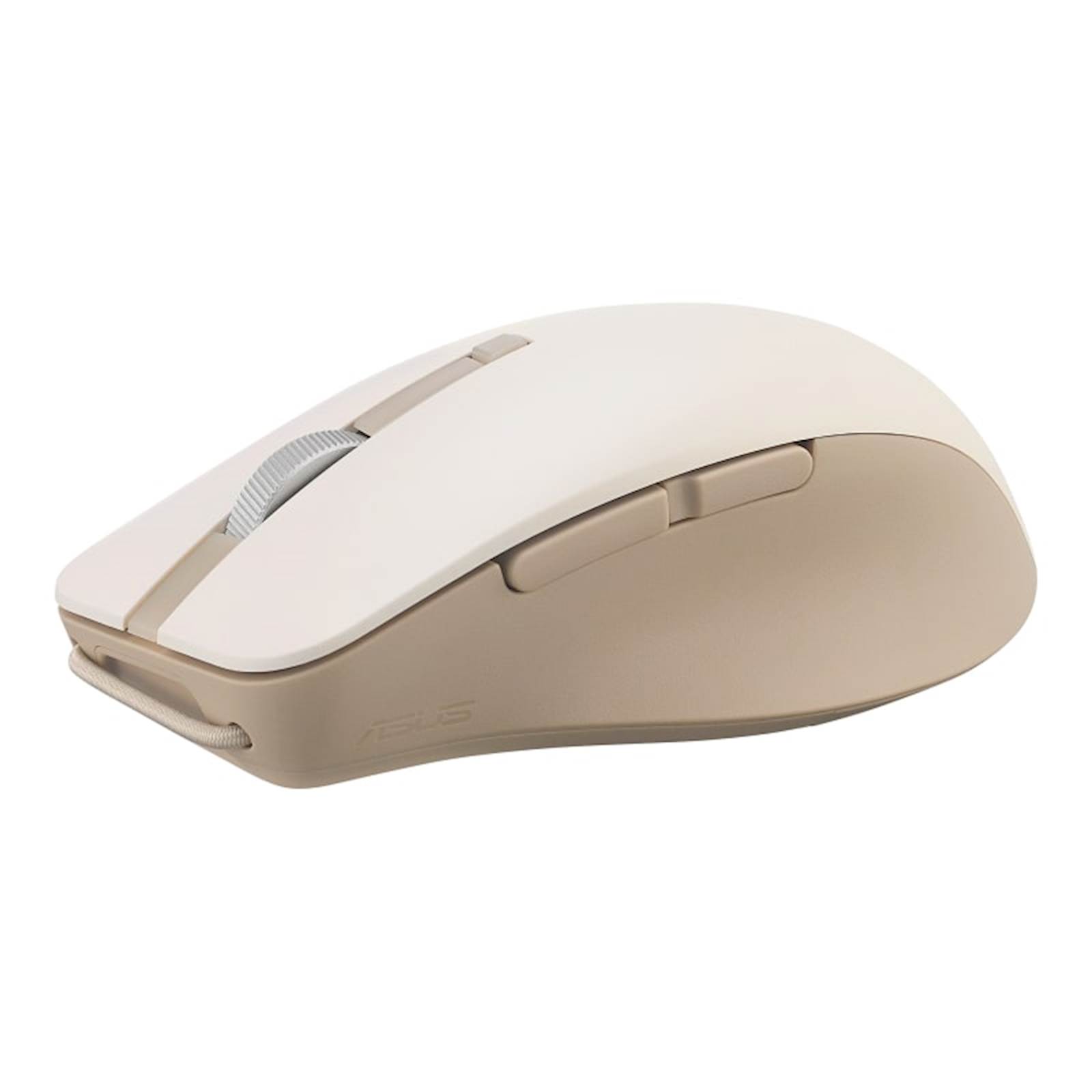 Miš ASUS MD200 brezžični, BT, RF 2,4GHz Oat Milk
