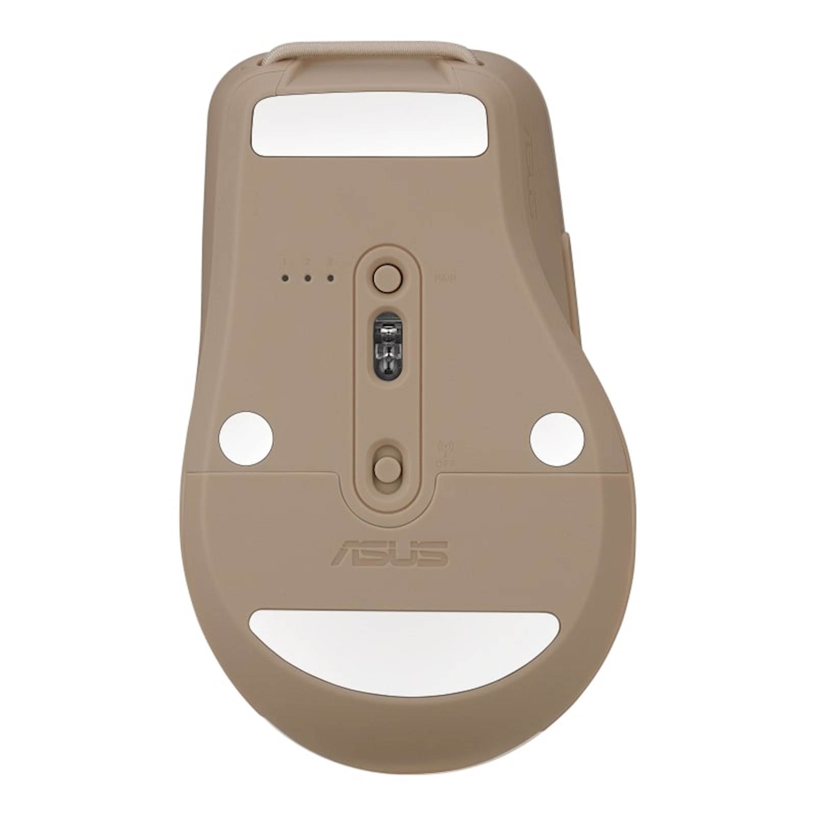 Miš ASUS MD200 brezžični, BT, RF 2,4GHz Oat Milk