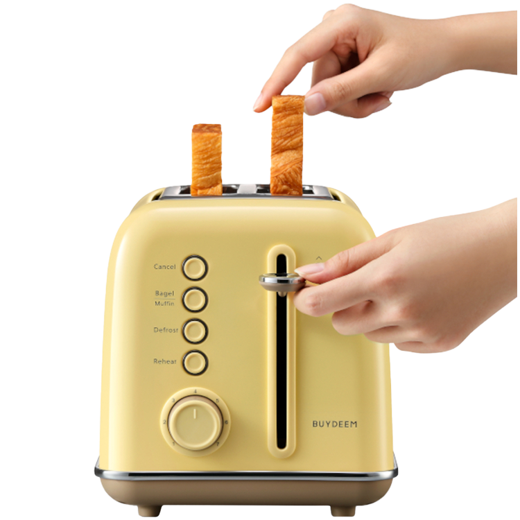 BUYDEEM 2 Slice Toaster, model DT620E, color Mellow Yellow, EU