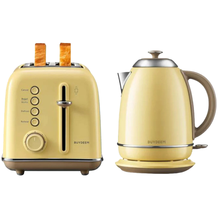 BUYDEEM 2 Slice Toaster, model DT620E, color Mellow Yellow, EU