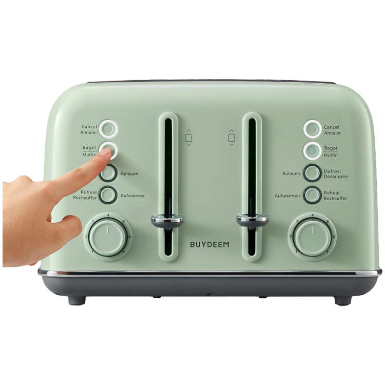 BUYDEEM 4 Slice Toaster, model DT640E, color Cozy Greenish, EU