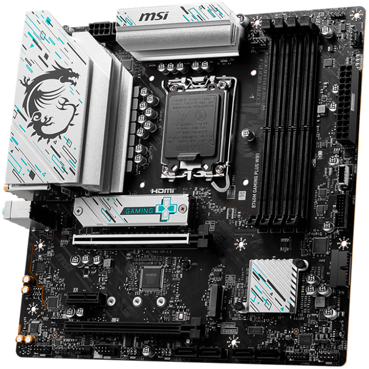 MSI Motherboard B760M GAMING PLUS WIFI - Intel 14th/13th/12th Gen