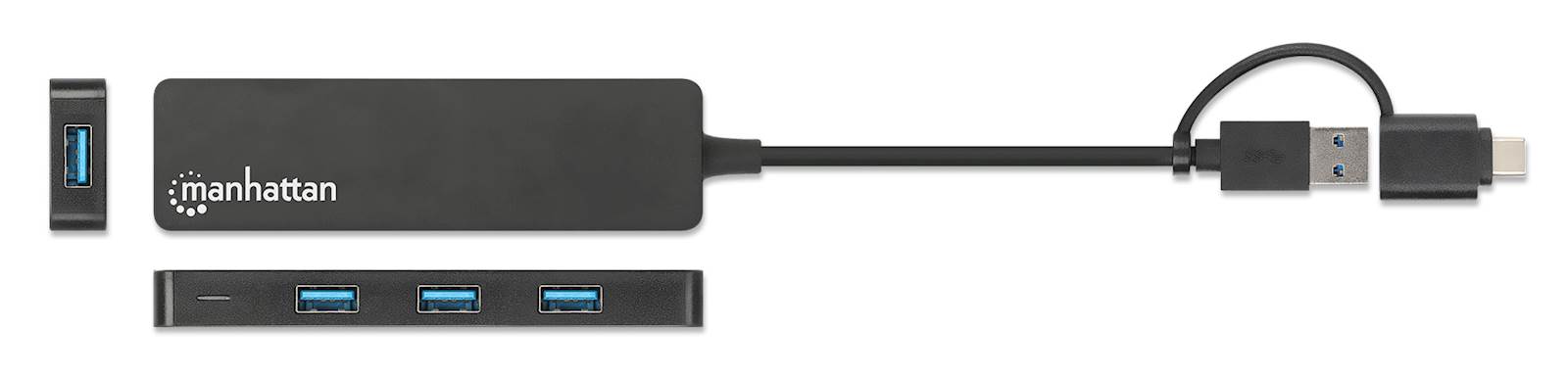 DOCKING MANHATTAN 3-Port USB 3.0 Type-C/A Combo Hu
