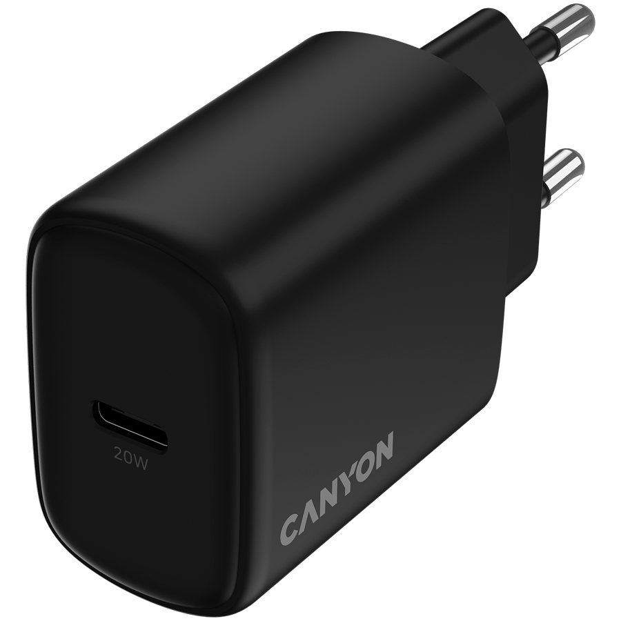 CANYON charger OnCharge 200 20W 1xPD EU Black
