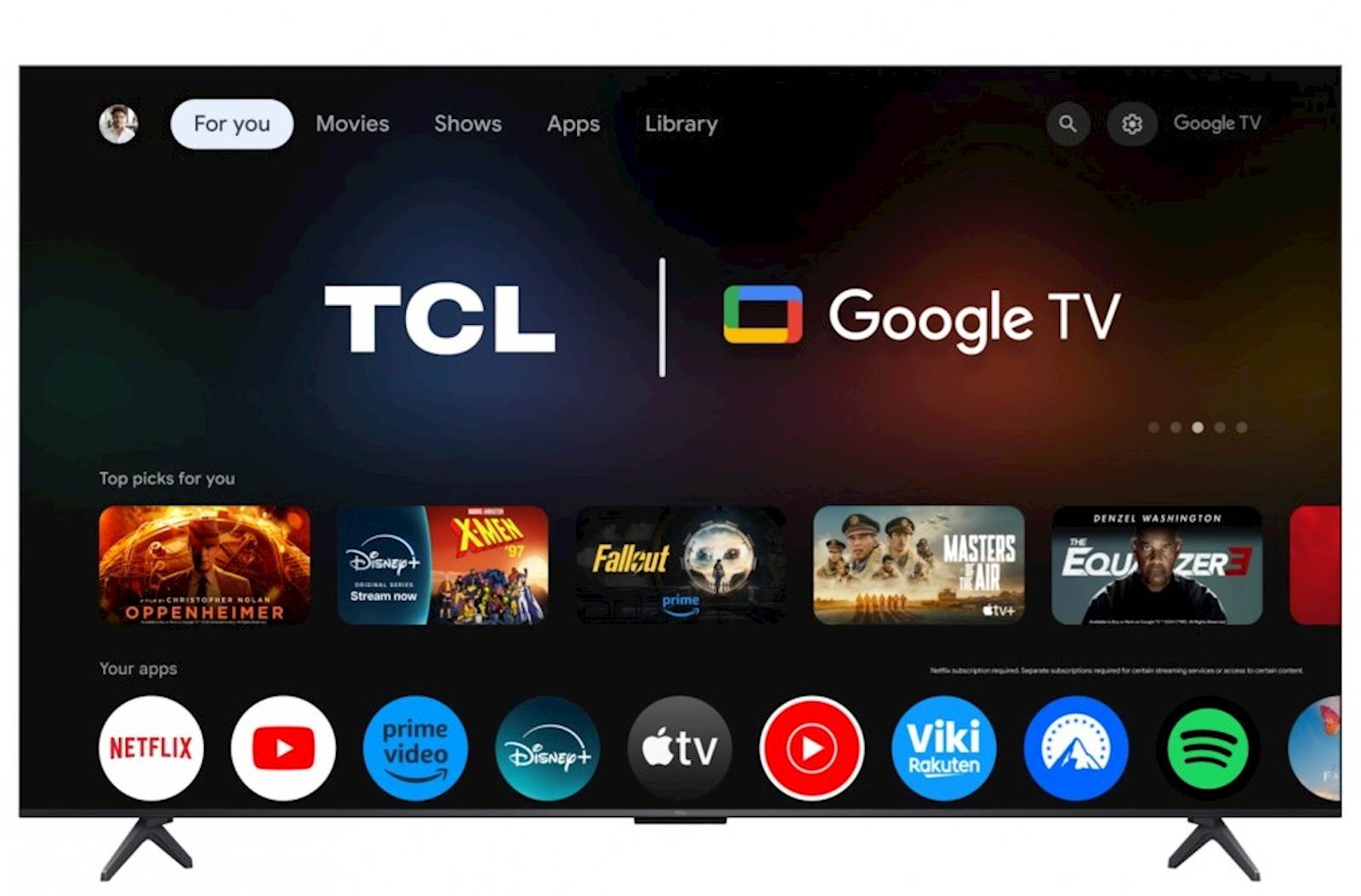 TV TCL 4K MiniLED 55C61KS