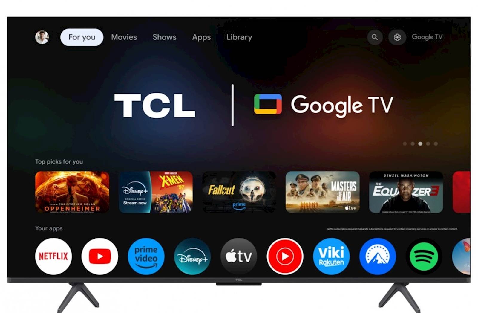 TV TCL Premium QD-MiniLED 50C61KS