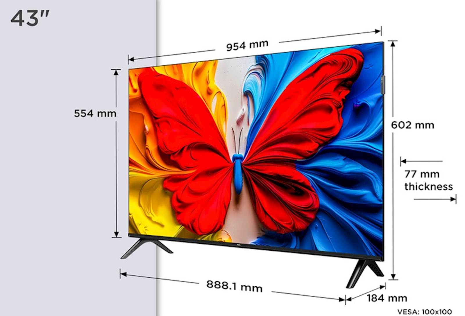 TV TCL QLED 43S51K