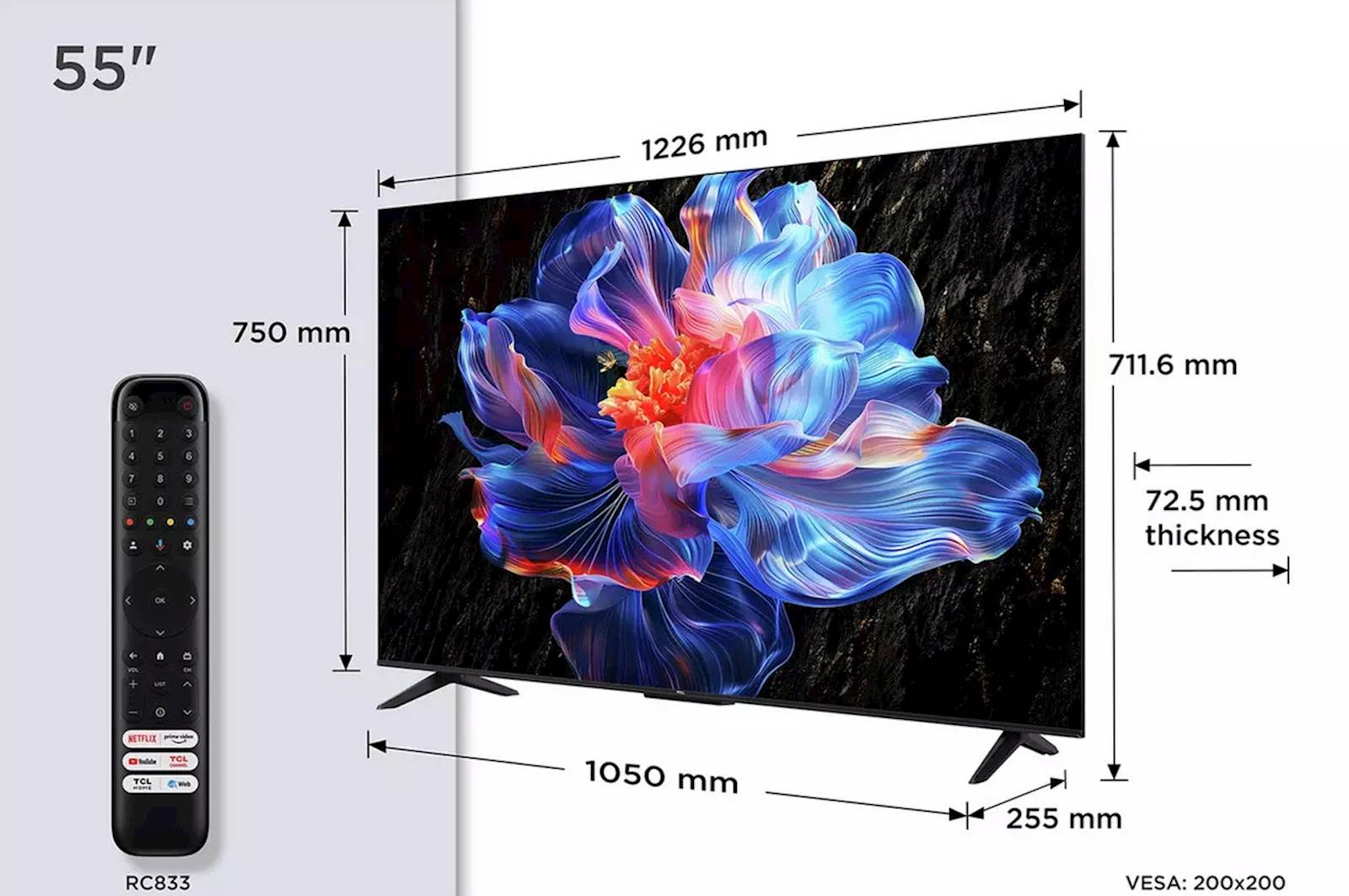 TV TCL 4K LED 55V6C