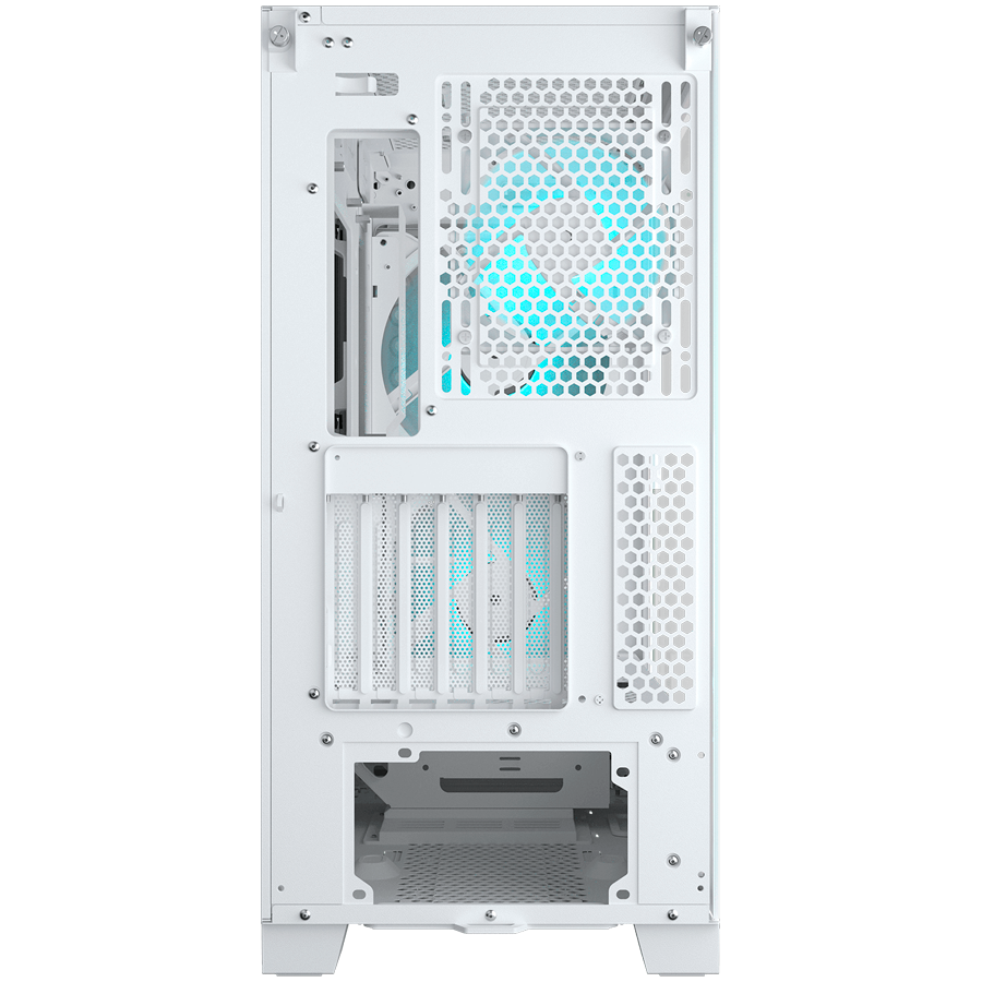COUGAR AIRFACE ECO RGB PC Case, Mid Tower, White