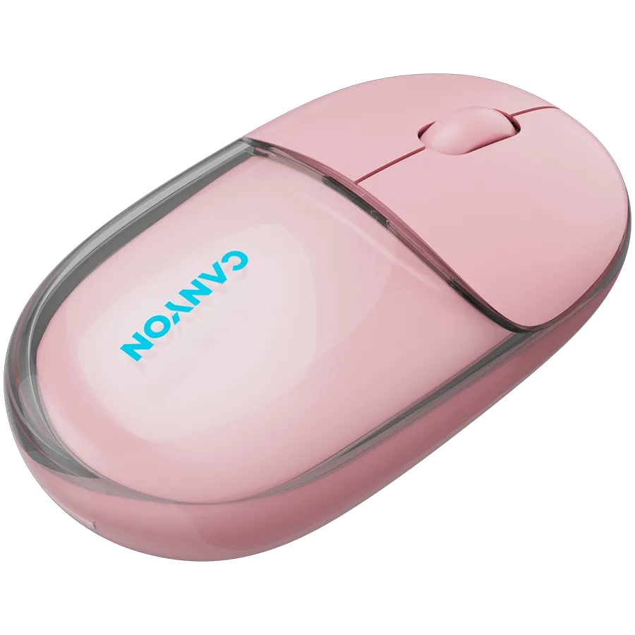 CANYON mouse OnClick 24 BT/ Wireless Transparent/Pink