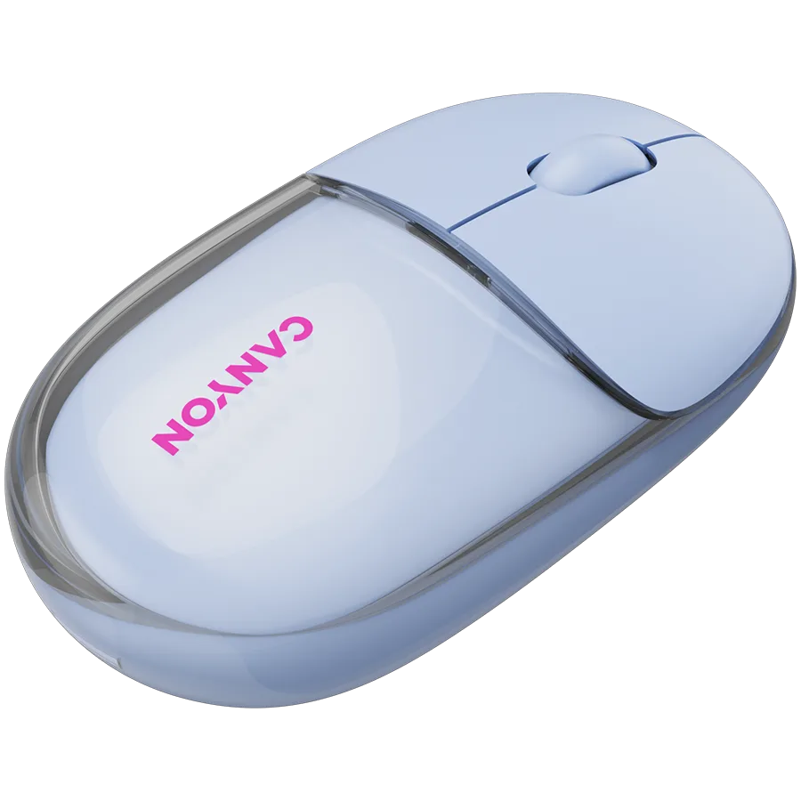 CANYON mouse OnClick 24 BT/ Wireless Transparent/Blue