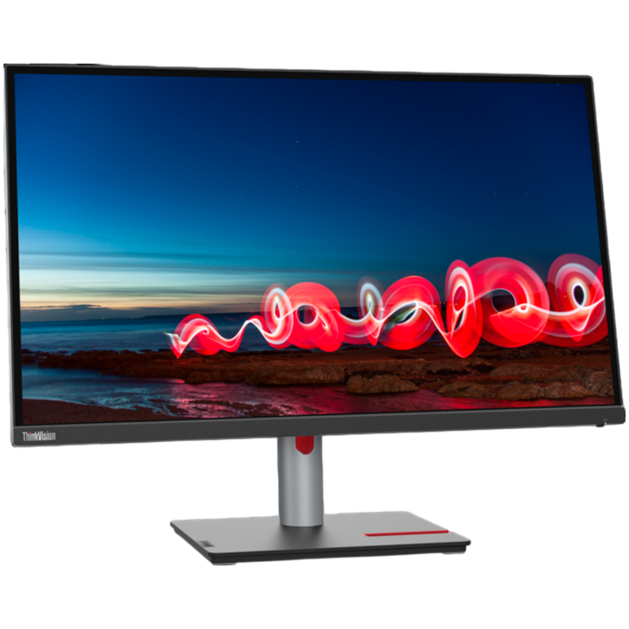 Lenovo Monitor ThinkVision T27h-30, 27" IPS, 2560x1440 QHD, 1000:1, 350 nits, 60Hz, 178°/178°, 16:9, 4/6ms, HDMI, DP, DP Out, USB-C (90W), RJ-45, 4x USB 3.2, Tilt, Swivel, Pivot, Height Adjust Stand, VESA, Raven Black, 3Yr