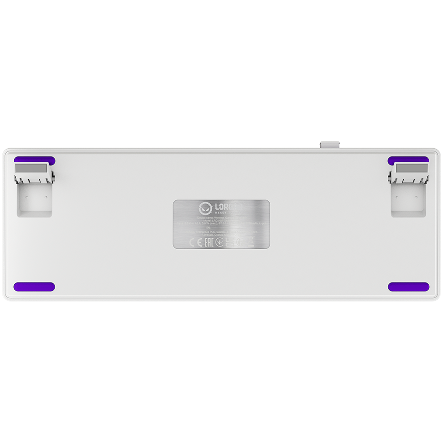 LORGAR KBP70MW, Wireless 65% Mechanical Gaming Keyboard Pro, White, EN layout