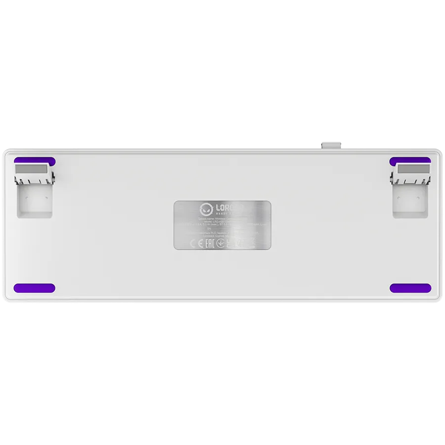 LORGAR KBP70MW, Wireless 65% Mechanical Gaming Keyboard Pro, White, EN layout