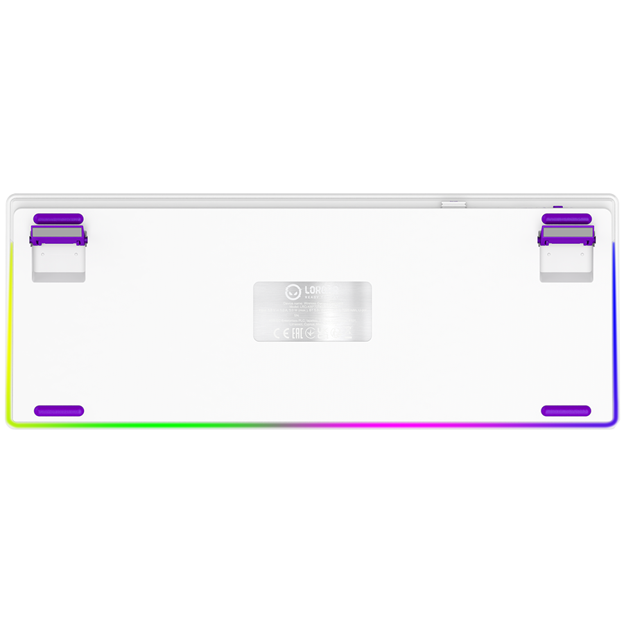 LORGAR KBP70TKLW, Wireless TKL Mechanical Gaming Keyboard Pro, White, EN layout