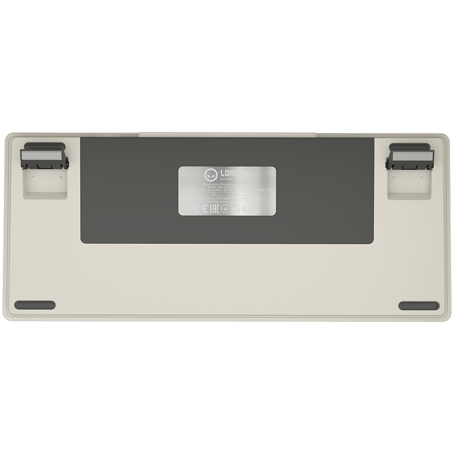 LORGAR KBP7075W, Wireless 75% Mechanical Gaming Keyboard Pro, Beige, EN layout
