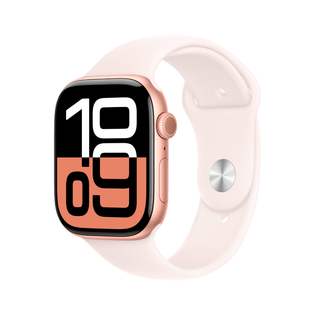 Apple Watch S10 GPS 42mm Rose Gold Alu Case with Light Blush Sport Band - S/M