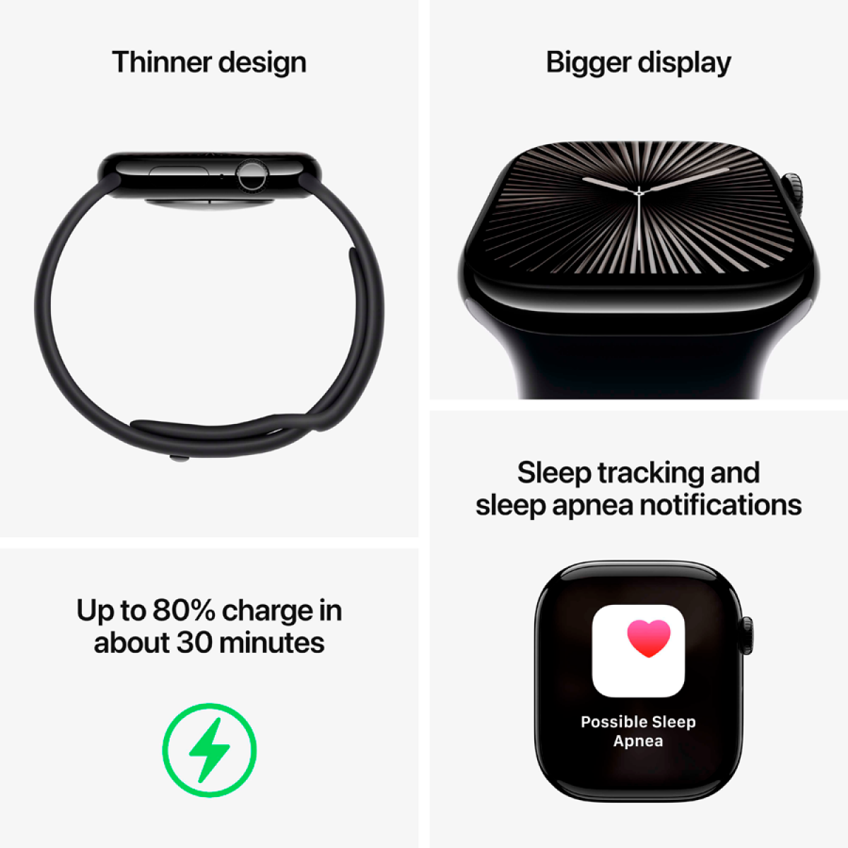 Apple Watch S10 GPS 42mm Rose Gold Alu Case with Light Blush Sport Band - S/M
