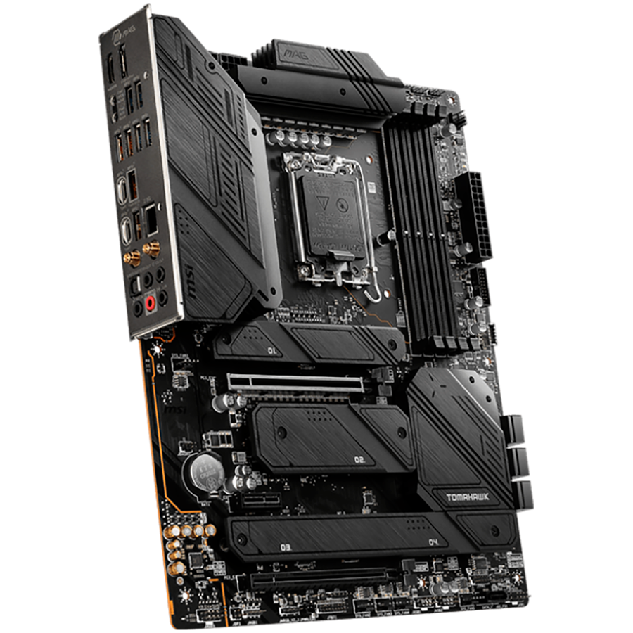 MSI Mainboard Desktop MAG Z790 TOMAHAWK WIFI (LGA 1700, 4x DDR5 max. 128GB, 2x PCI-E x16x16, 1x PCI-E x1, 4x M.2 4.0, 7x SATA, 4x USB 3.2 Gen1, 4x USB 3.2 Gen2 1x USB Type-C 3.2 Gen2, 1x HDMI, 1x DP, 2.5Gbps LAN, Wi-Fi 6E, ATX, Retail)