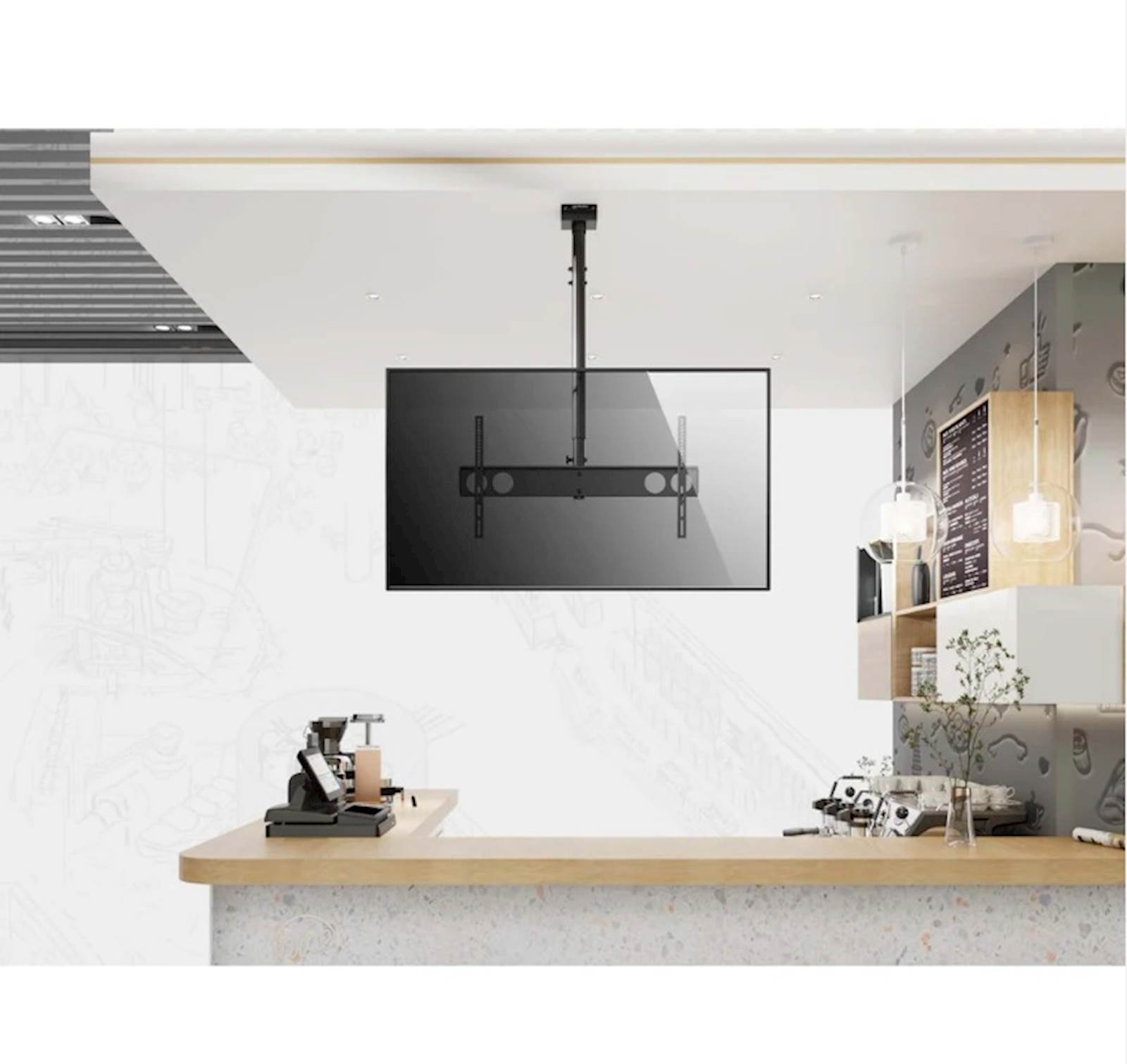 Nosač za TV MANHATTAN stropni 37" do 70"