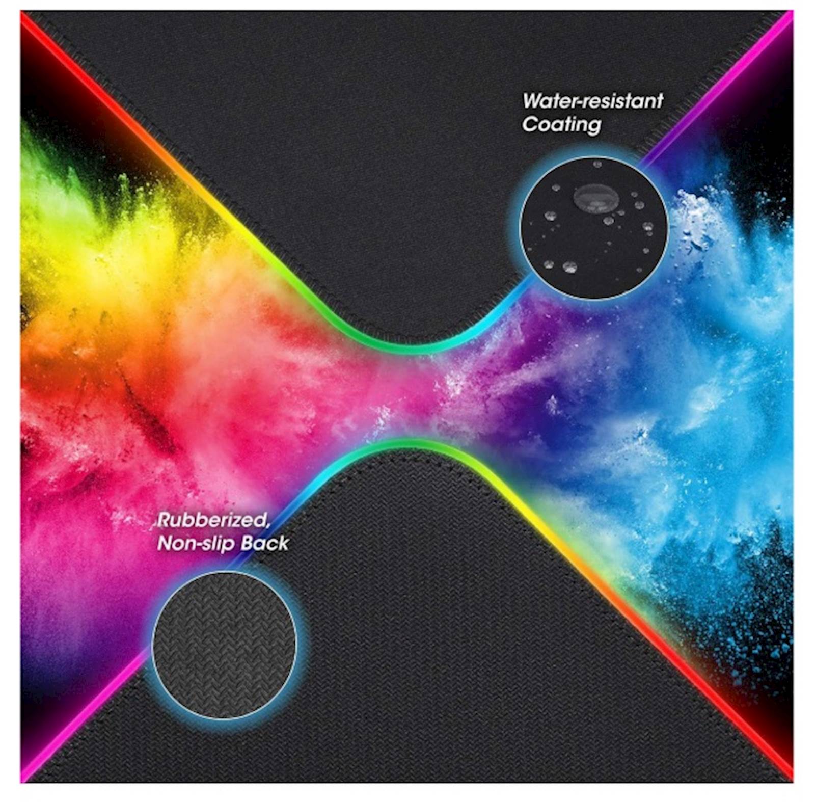 Podloga za miš MANHATTAN XXL RGB LED