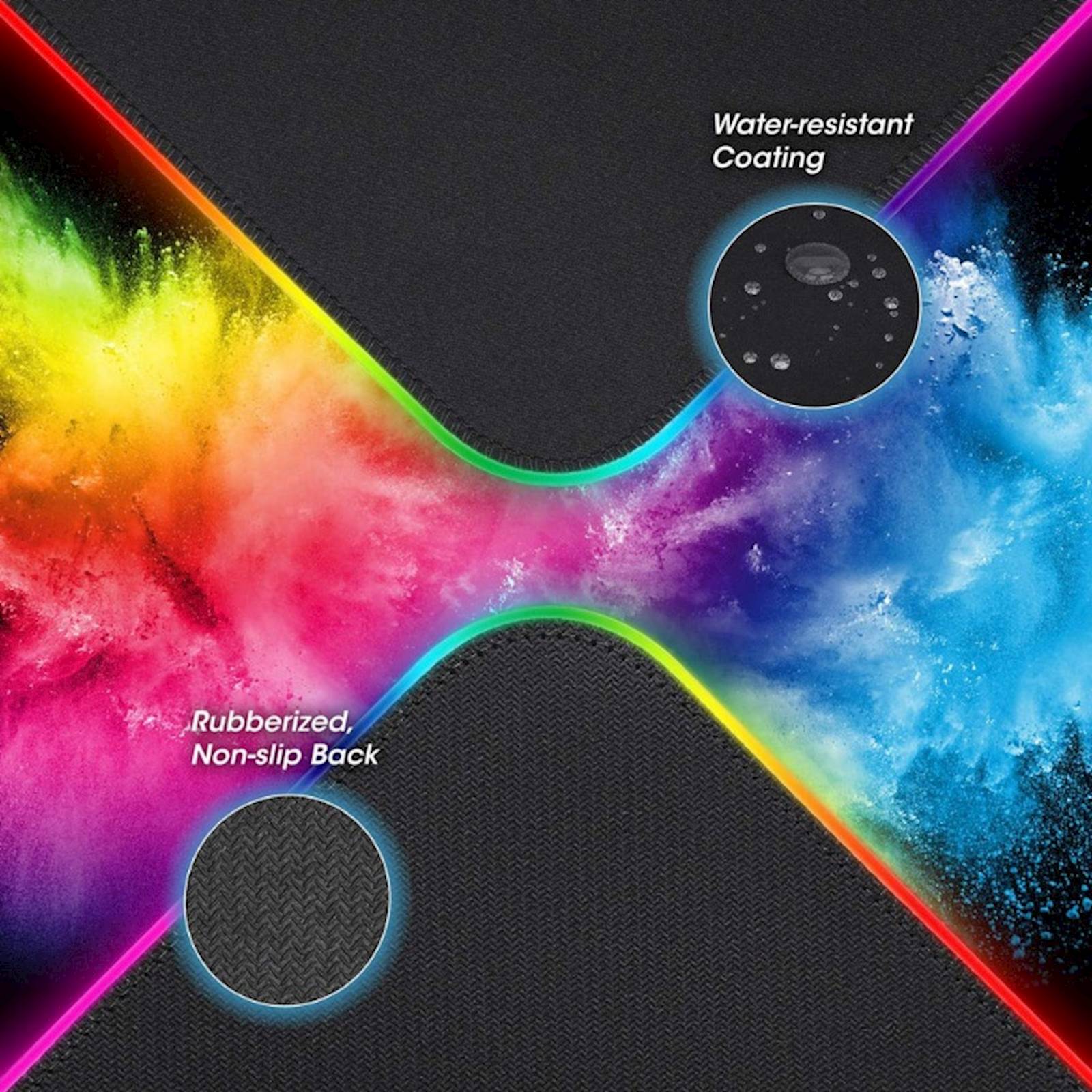 Podloga za miš MANHATTAN XXL RGB LED