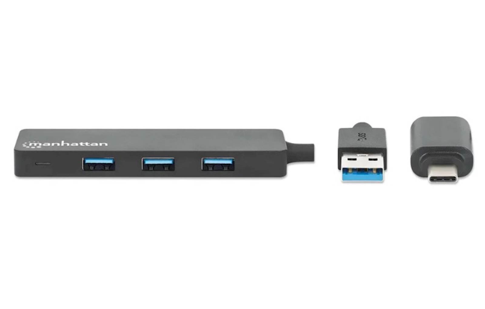 Hub MANHATTAN s 4 USB 3.0 Type-C/Type-A priključka
