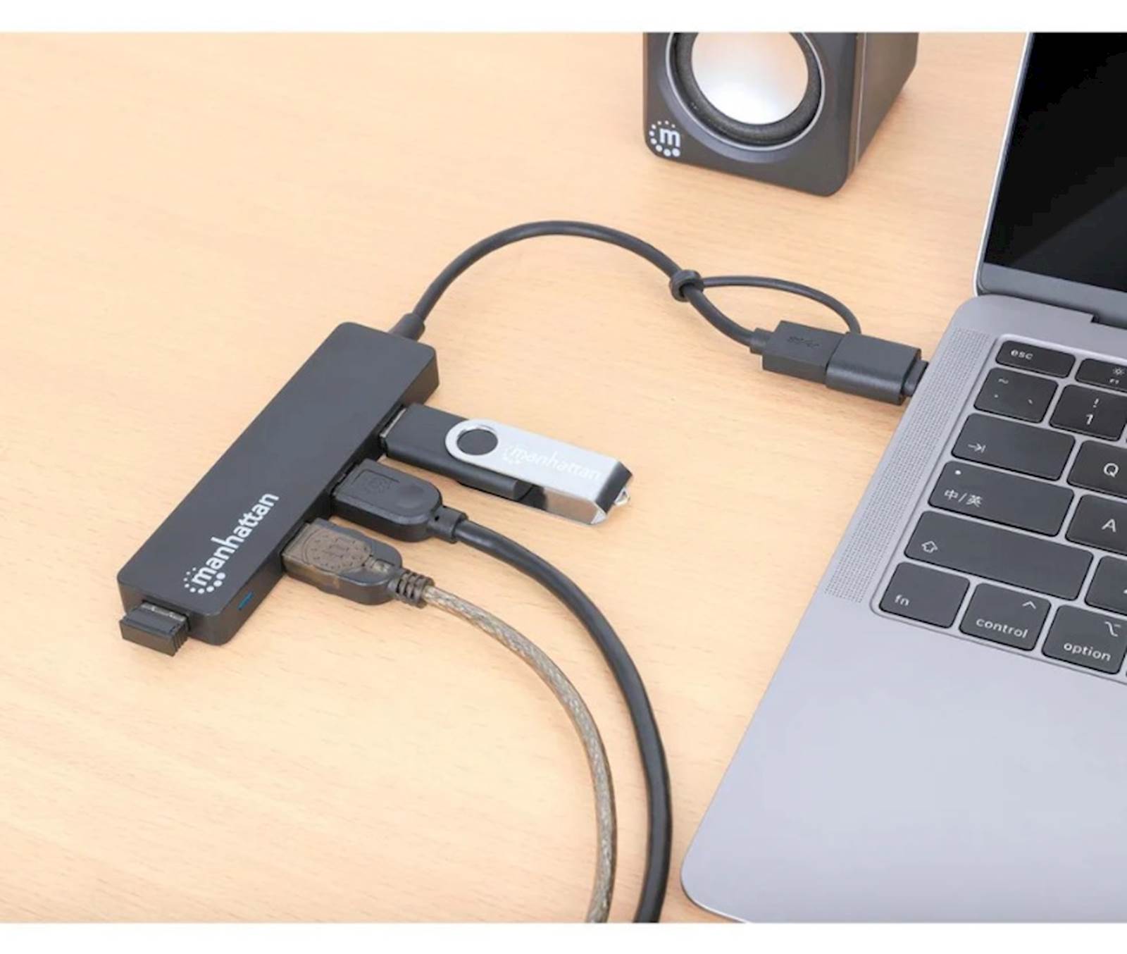 Hub MANHATTAN s 4 USB 3.0 Type-C/Type-A priključka