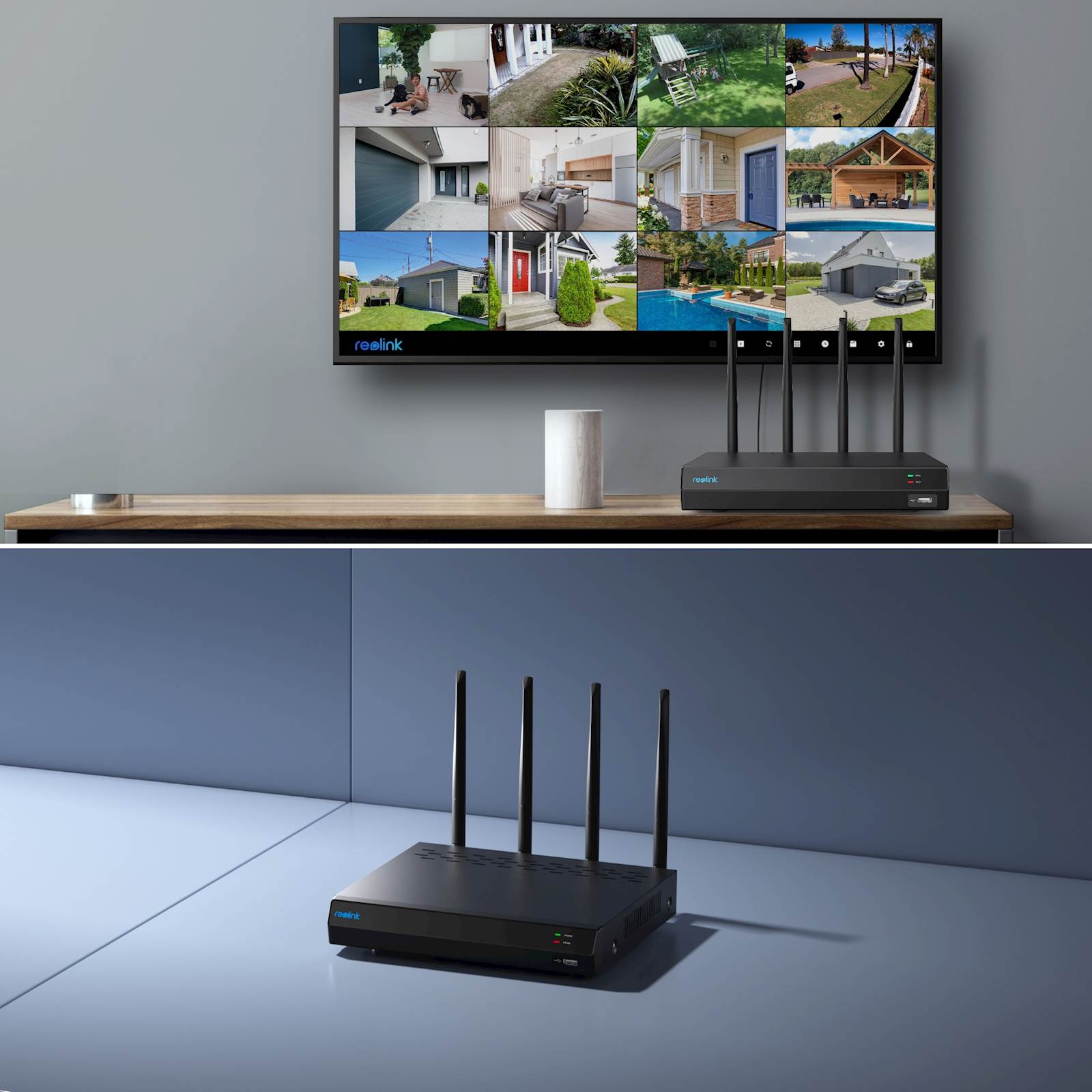 Reolink NVR snimač NVS12W 16MP, Wi-FI 6, 2TB HDD, 12 kanalni NVR