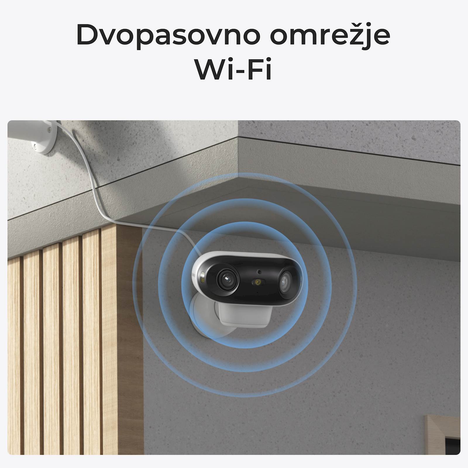 Reolink IP Kamera Argus serija B740X 4K, 180° dupla leća, nočni vid ColorX, Baterijska.