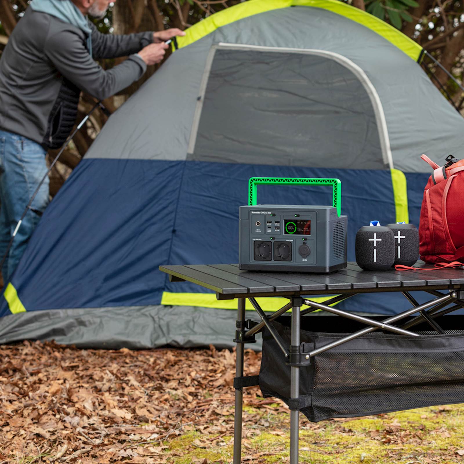 APC Portable Power Station 500, 230V, 517Wh Lithium-ion, LCD, 2 CEE 7/3 Schuko outlets