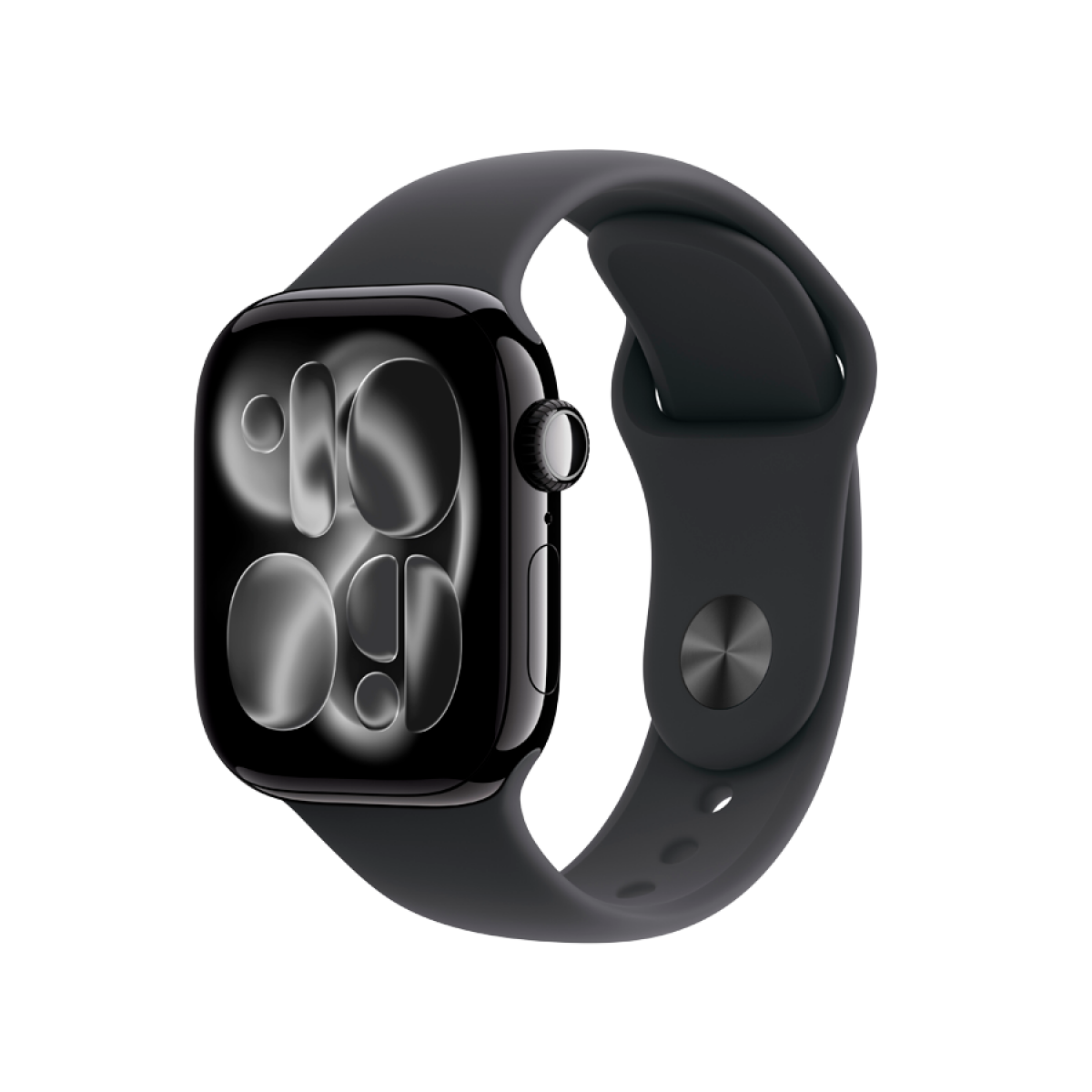 Apple Watch Series 11 GPS 42mm Jet Black Aluminium Case with Black Sport Band - S/M,Model A3331
