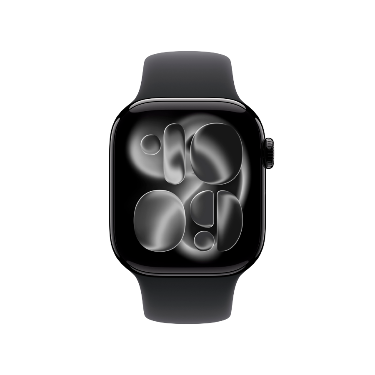 Apple Watch Series 11 GPS 42mm Jet Black Aluminium Case with Black Sport Band - S/M,Model A3331