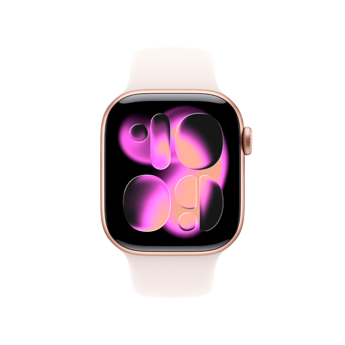 Apple Watch Series 11 GPS 42mm Rose Gold Aluminium Case with Light Blush Sport Band - S/M,Model A3331