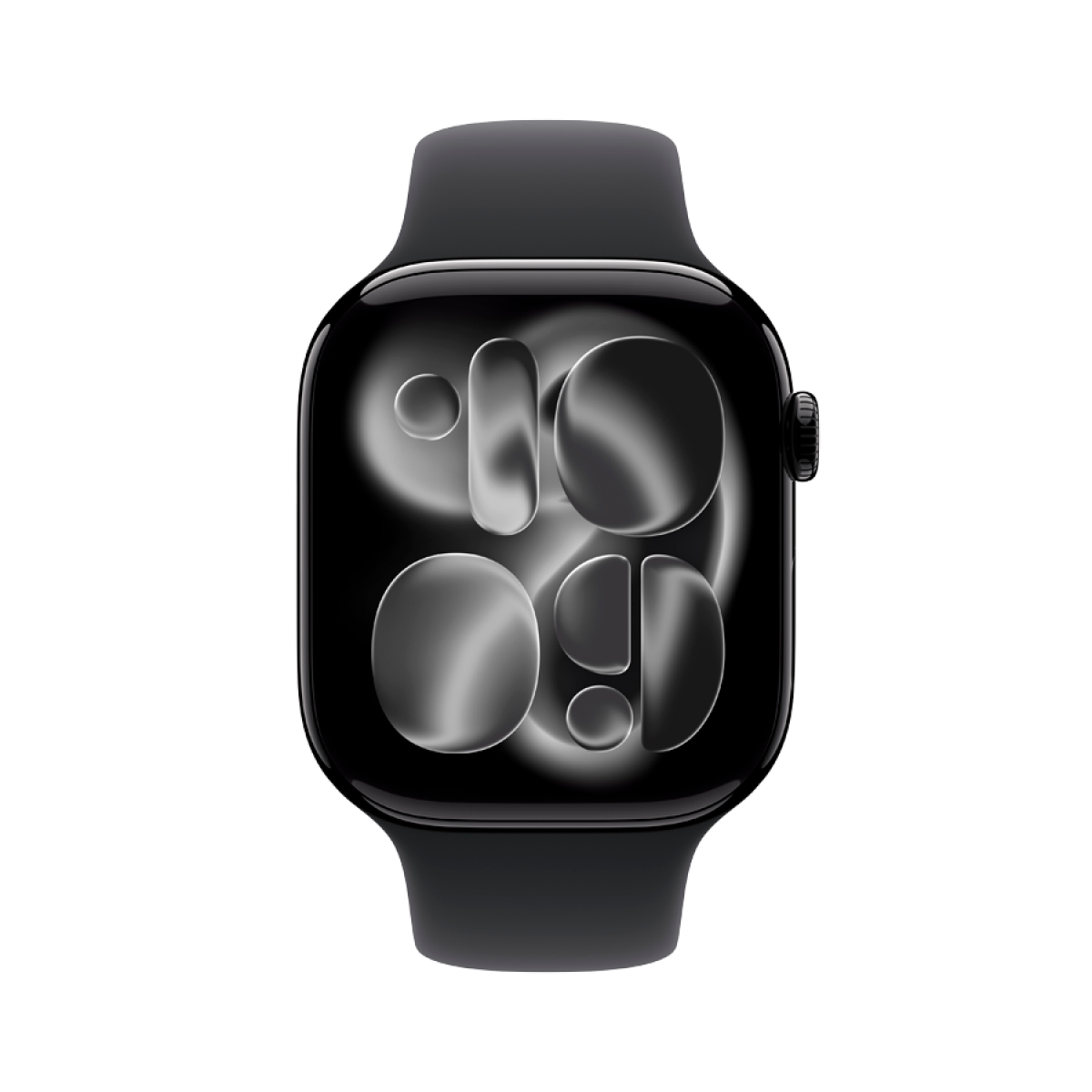 Apple Watch Series 11 GPS 46mm Jet Black Aluminium Case with Black Sport Band - M/L,Model A3333