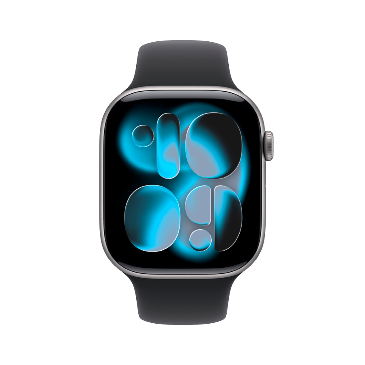 Apple Watch Series 11 GPS 46mm Space Grey Aluminium Case with Black Sport Band - M/L,Model A3333