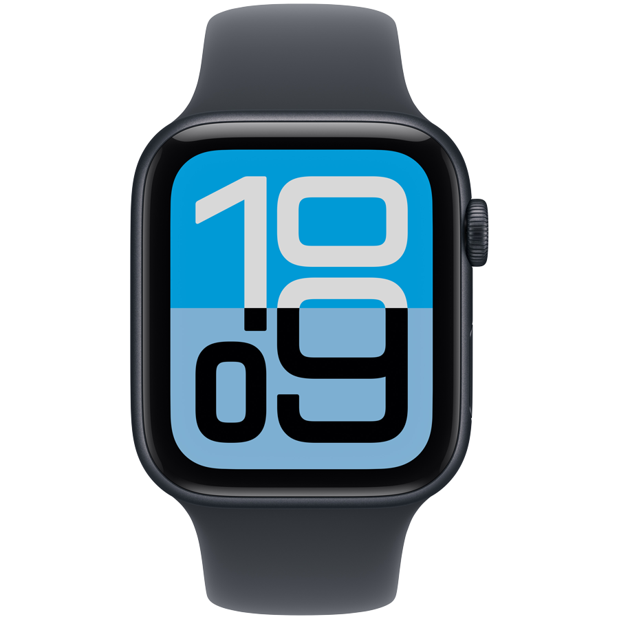 Apple Watch SE 3 GPS 44mm Midnight Aluminium Case with Midnight Sport Band - S/M,Model A3325