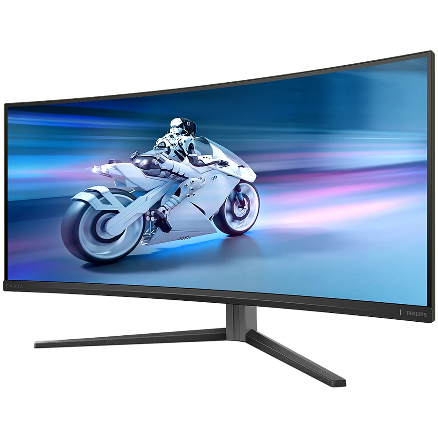 Philips Monitor Evnia 34M2C6500/00 34'' QD-OLED, 21:9, 3440x1440 (UltraWide QHD), 175Hz, 0.03ms, 250 cd/m² (SDR), 1000 cd/m² (HDR), 1,000,000:1, 2x HDMI 2.0, DisplayPort 1.4, 4x USB 3.2, Dark Slate Design, Adaptive-Sy