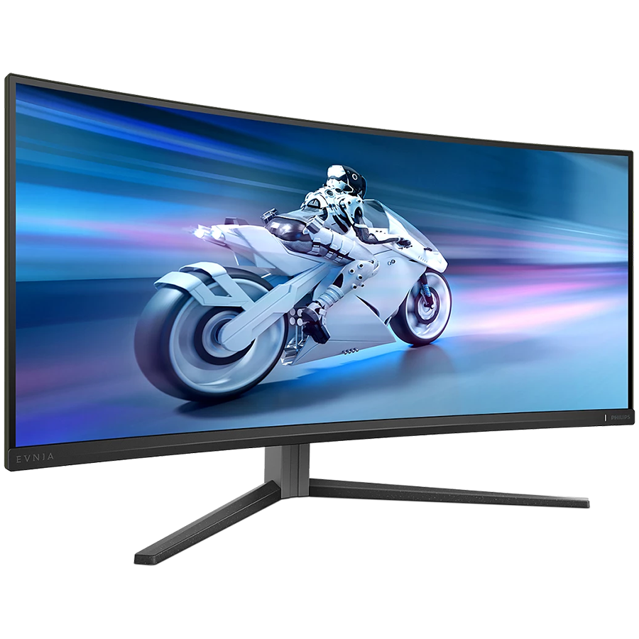 Philips Monitor Evnia 34M2C6500/00 34'' QD-OLED, 21:9, 3440x1440 (UltraWide QHD), 175Hz, 0.03ms, 250 cd/m² (SDR), 1000 cd/m² (HDR), 1,000,000:1, 2x HDMI 2.0, DisplayPort 1.4, 4x USB 3.2, Dark Slate Design, Adaptive-Sy