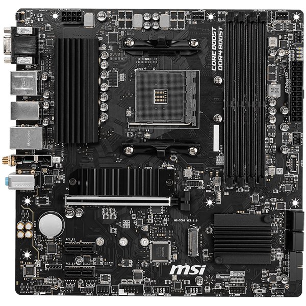 MSI Main Board Desktop B550M PRO-VDH WIFI (AM4, 4xDDR4, 1xPCI-Ex16, 2xPCI-Ex1, 4xSATA3, 2xM2, 2xUSB3.2, 5xUSB3.2, DP, VGA,HDMI, mATX, retail)