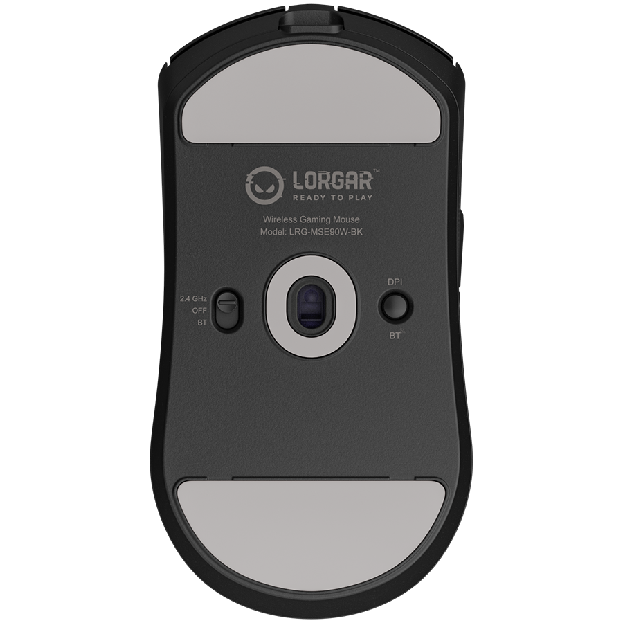 LORGAR MSE90W, Magnesium Alloy Wireless Gaming Mouse Elite, Black