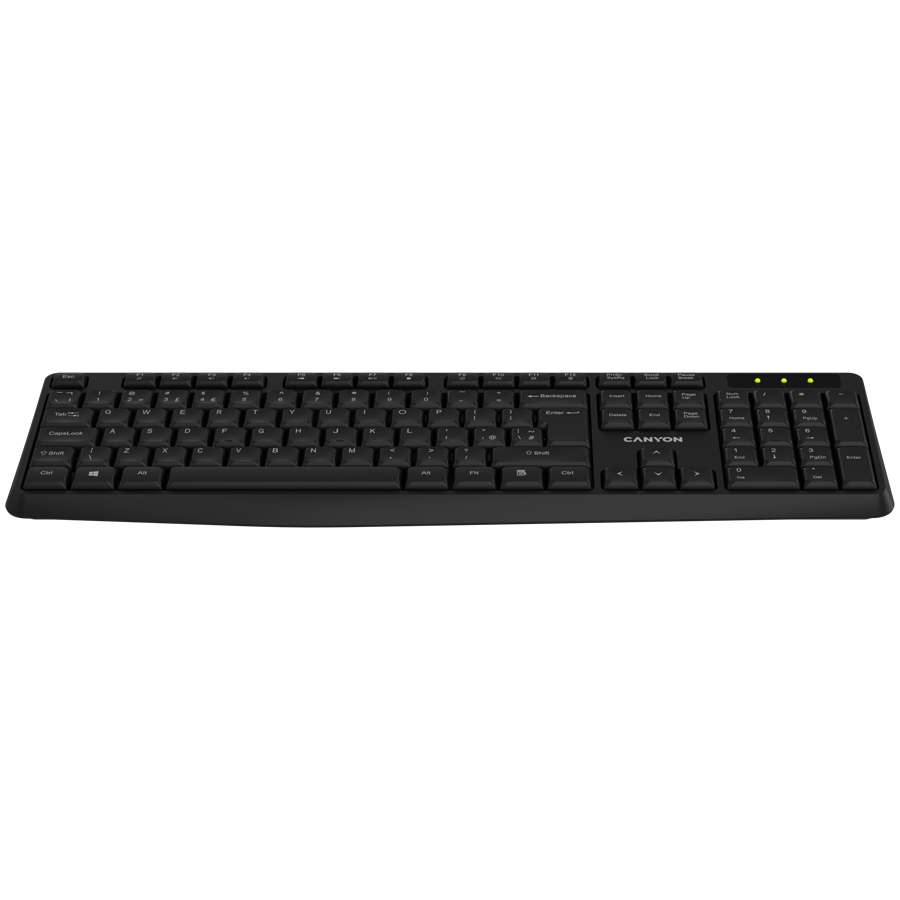 CANYON keyboard KB-W01 Wireless Black