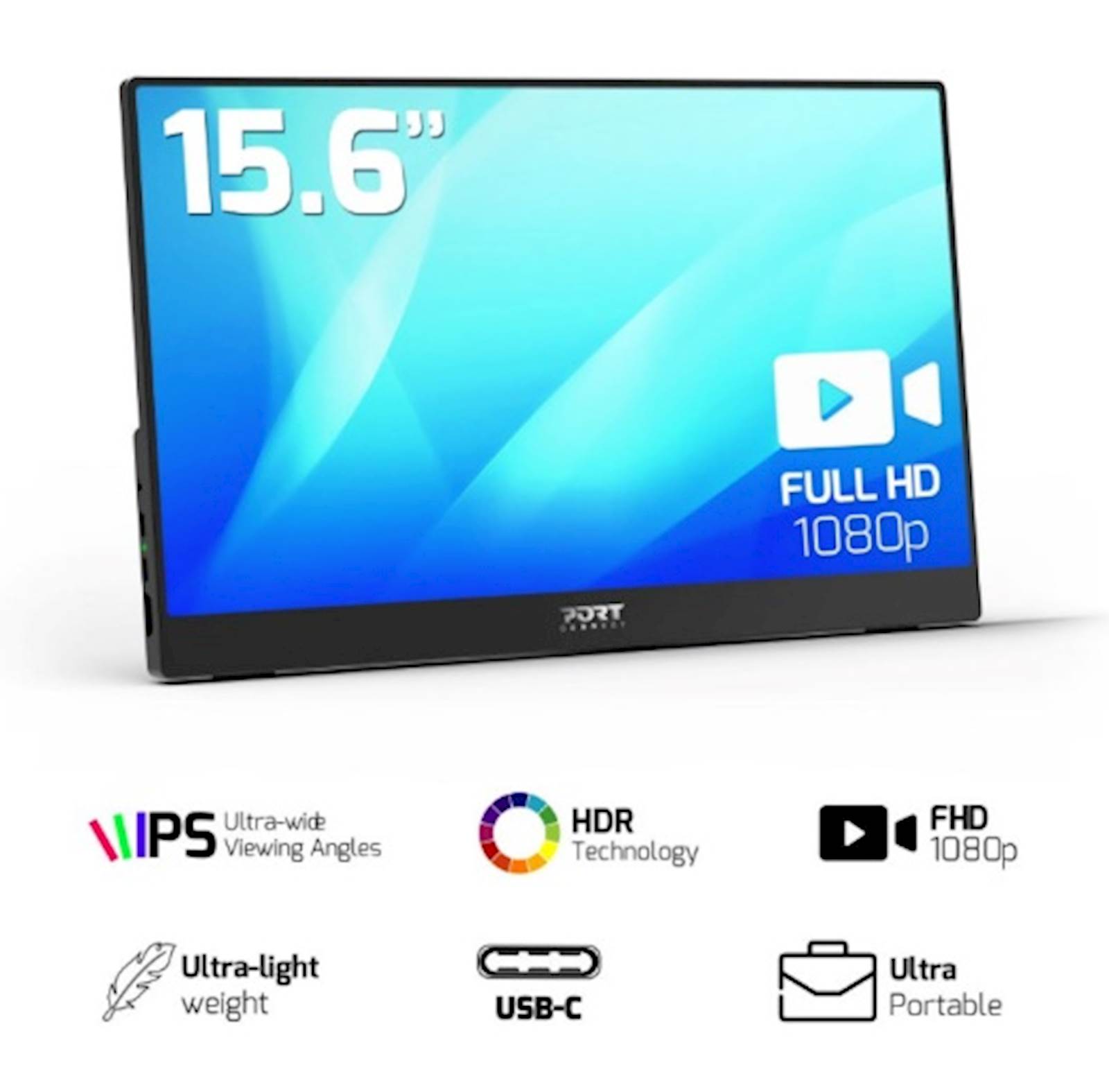 Monitor PORT FULL HD LCD 15,6"