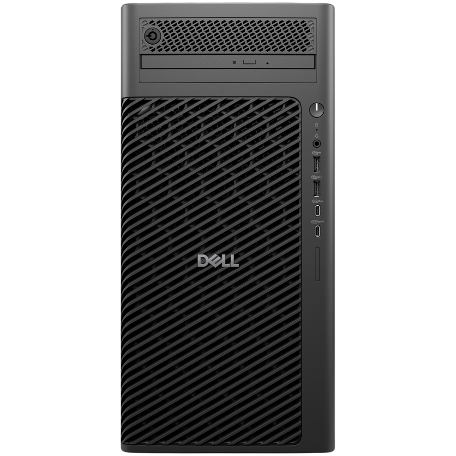 Dell Pro Max Tower FCT2250, Intel Core Ultra 7 265, 32GB (2x16GB) DDR5, M.2 1TB PCIe, Nvidia RTX A1000 8GB GDDR6,  Front 2x USB 3.2, 2x USB C 3.2, SD reader, Back 2x USB 2.0, 2x USB 3.2, 1x USB C 3.2, RJ45, 2x DP, USB KB/Mouse, 500W, W11Pro, 3Yr