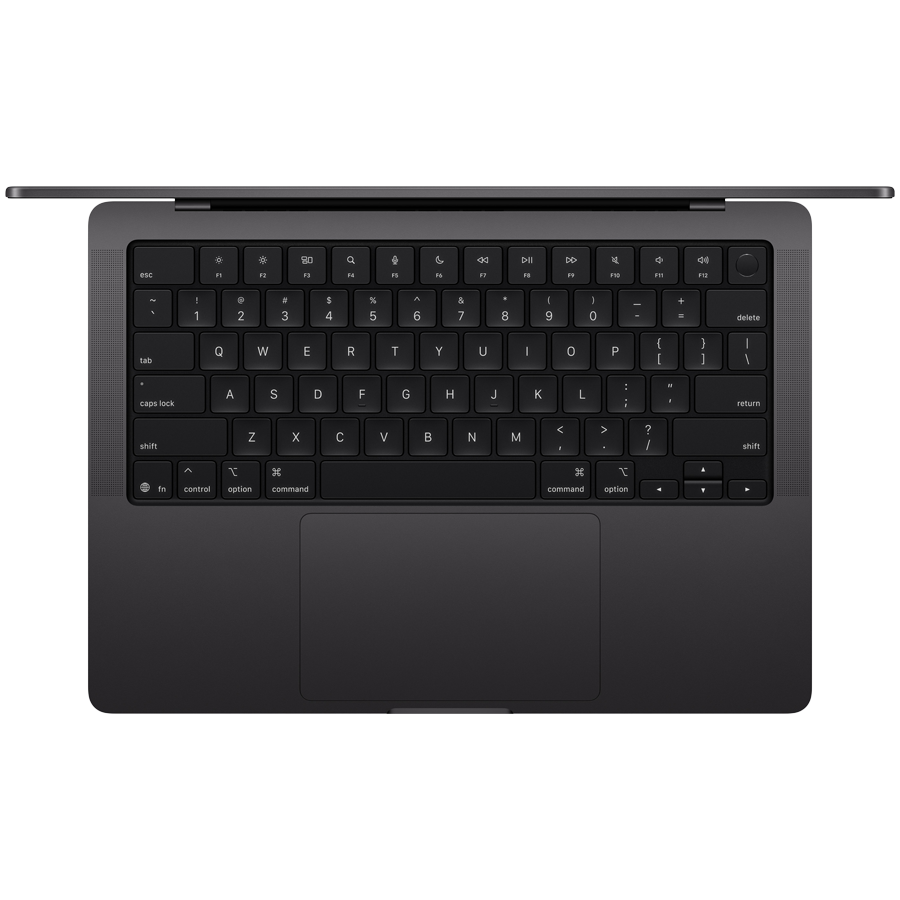 MacBook Pro 14-inch, Space Black,Model A3434,Apple M5 10C CPU 10C GPU,16GB unified memory,70W USB-C Power Adapter,512GB SSD storage,Thunderbolt / USB 4 Ports,Touch ID,14in Liquid Retina XDR display,Standard display,Force Touch Trackpad, KEYBOARD-INT