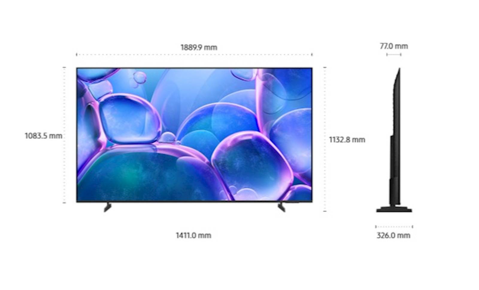 TV SAMSUNG Crystal UHD 4K  85" U7022F